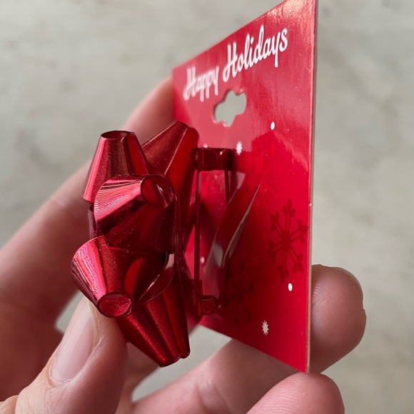 NWT- Holiday / Christmas Light Earrings and Bow Pin - Picture 5 of 6
